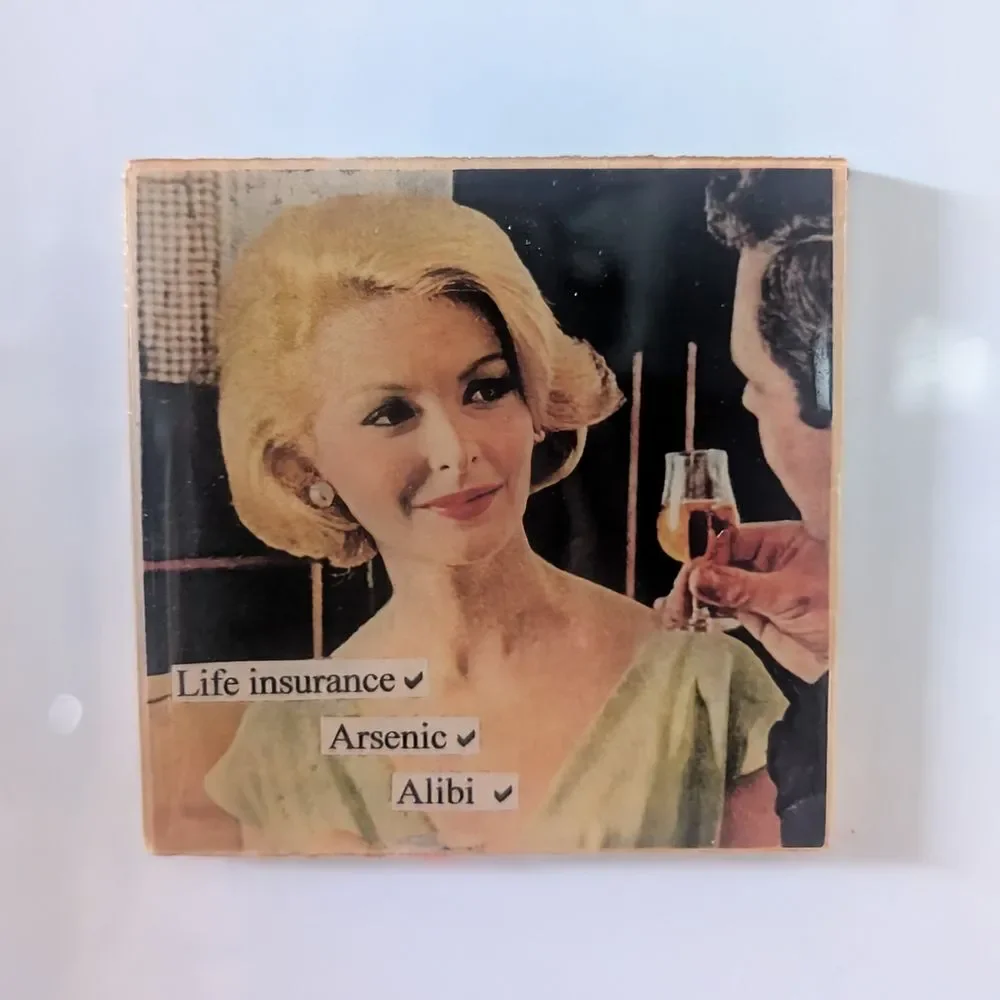 Retro Vintage Art Print Funny Refrigerator Magnet 3
